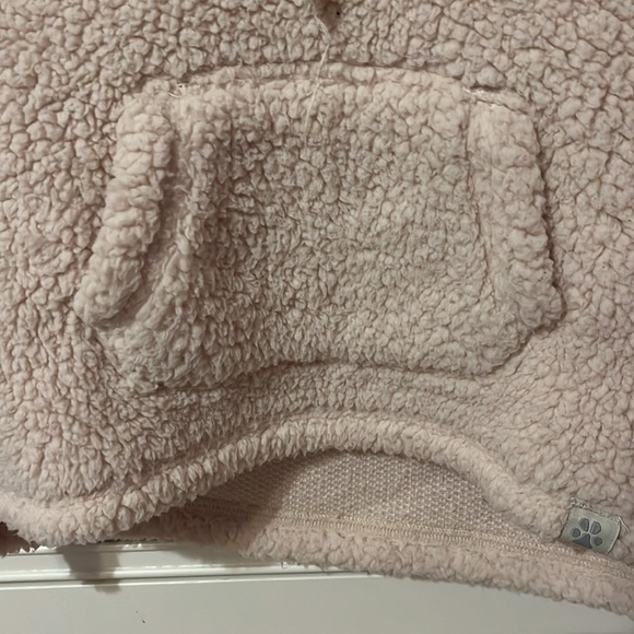 Little kids Black Dog Sherpa fleece hooded sweatshirt size 3t - Picture 3 of 4